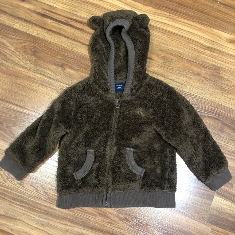 Boys 18-24M BabyGap brown teddy bear jacket
